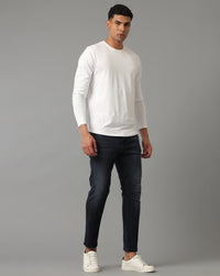 Indigo Track Cropped Skinny Jeans
