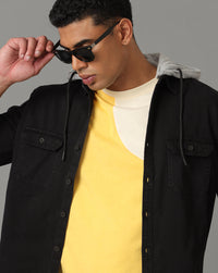 Black Regular Fit Shacket