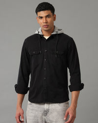 Black Regular Fit Shacket