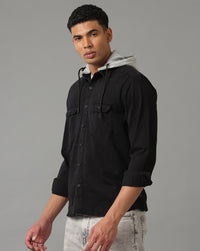 Black Regular Fit Shacket