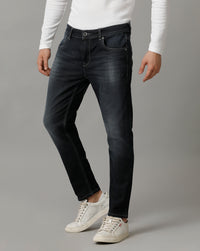 Indigo Track Cropped Skinny Jeans