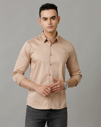 Beige Slim Fit Shirt