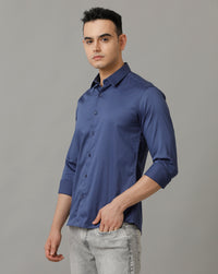 Blue Slim Fit Shirt