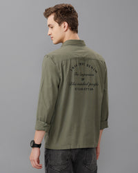 Olive Regular Fit Shirt