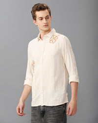 Ecru Slim Fit Shirt