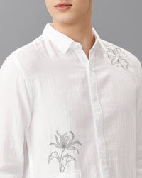 White Slim Fit Shirt