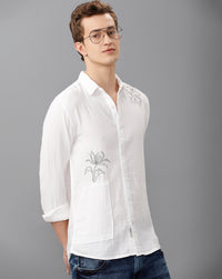 White Slim Fit Shirt