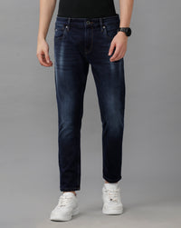 Indigo Track Cropped Skinny Jeans