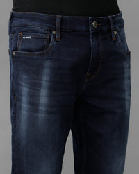 Indigo Track Cropped Skinny Jeans