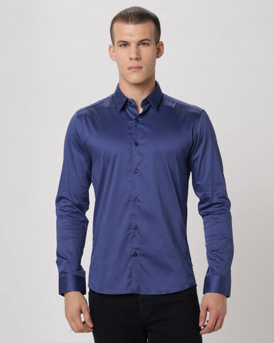 Blue Slim Fit Shirt
