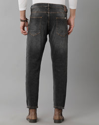 Dk Grey Track Cropped Skinny Jeans