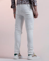 White Track Skinny Jeans