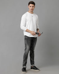 Black Track-Skinny Jeans