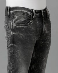 Black Track-Skinny Jeans