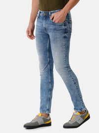 Lt.Blue Track-Skinny Jeans