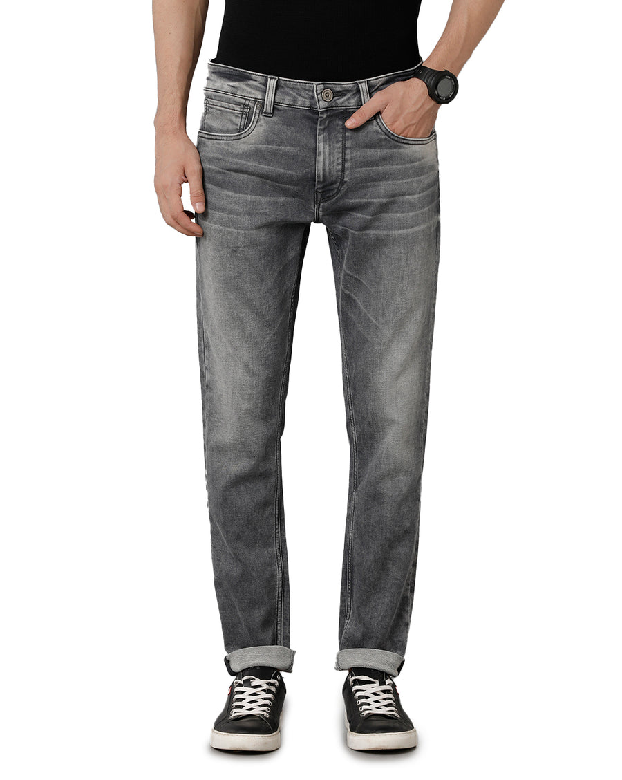 Men Skinny Fit Clean Look Heavy Fade Stretchable Jeans