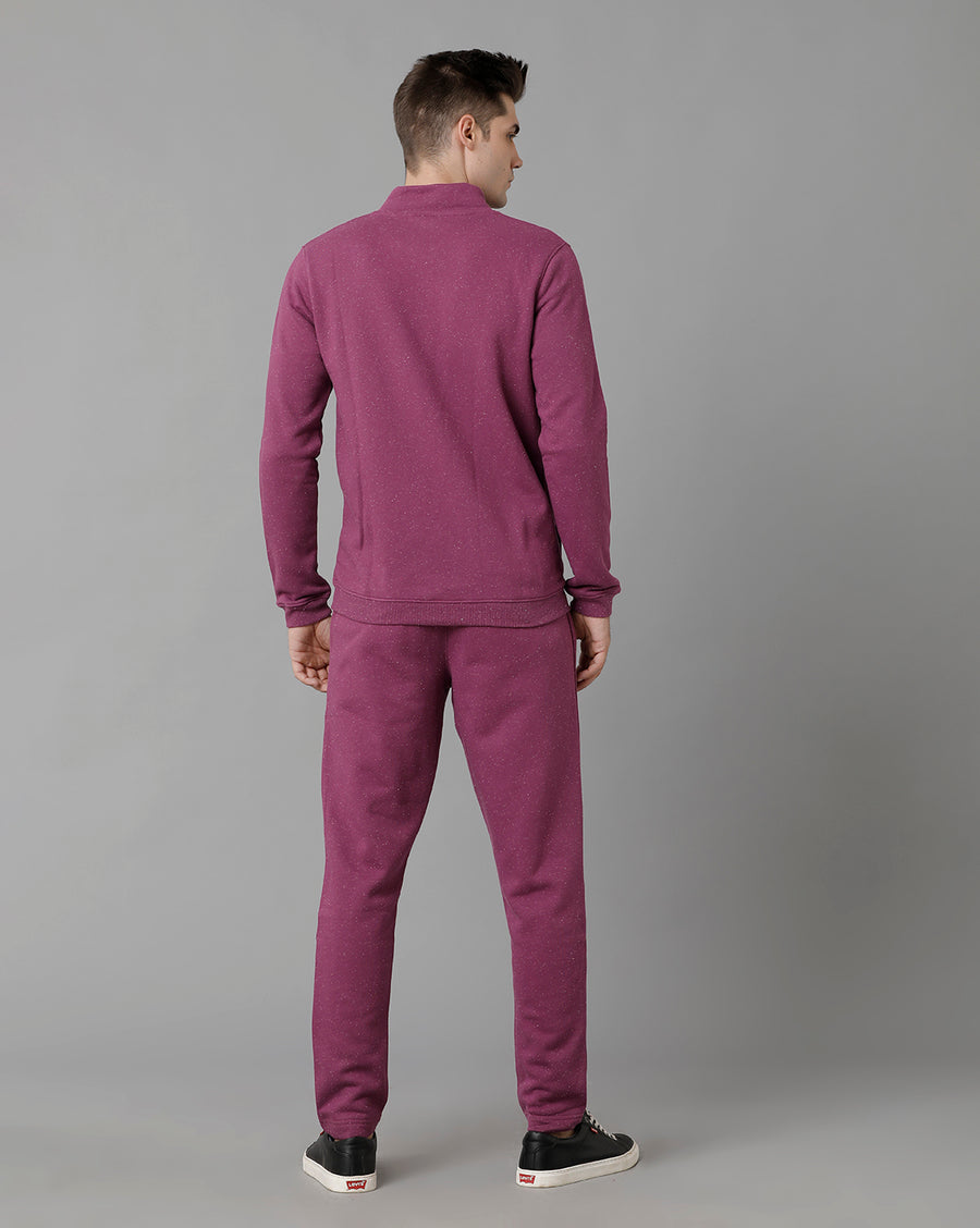 Voi Jeans Mens Pink solid Sweatshirt