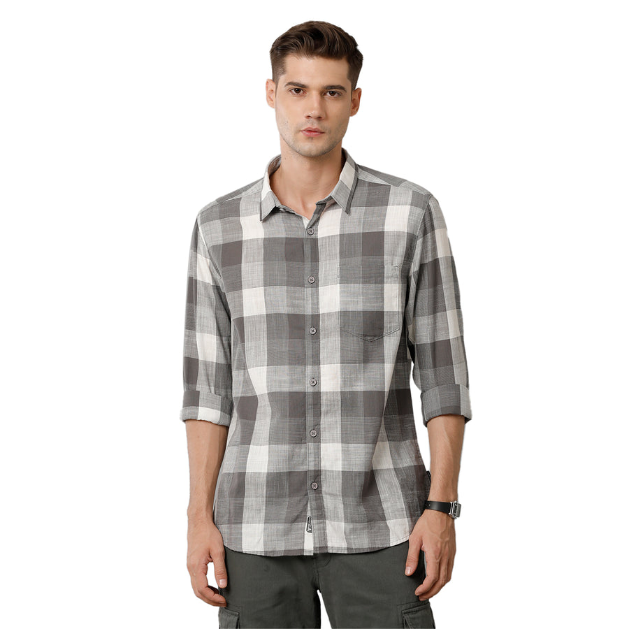 Grey Cks Slim Fit Shirt