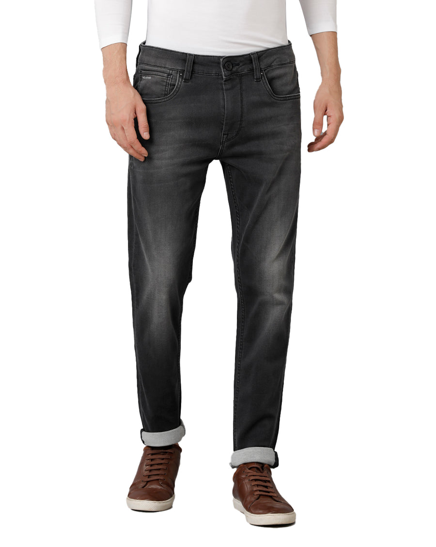 Black Track Skinny Jeans