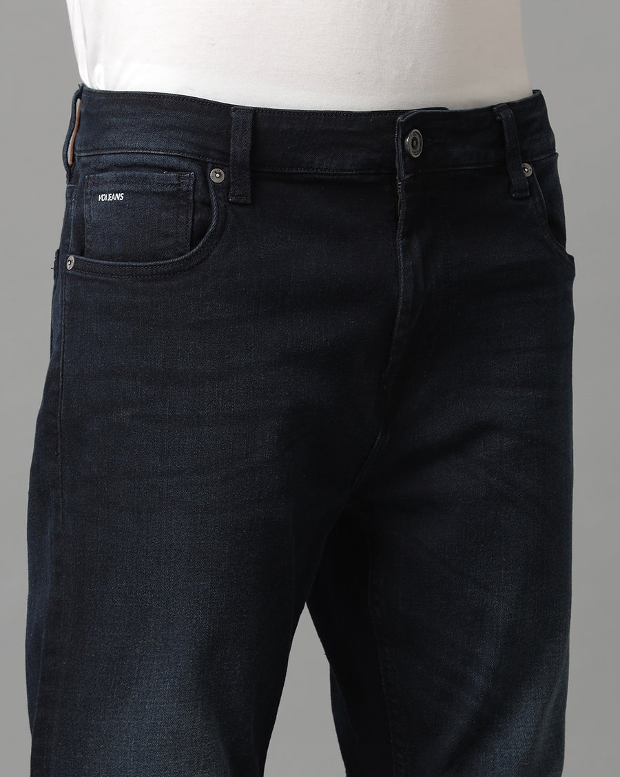 INDIGO TRACK CROPPED SKINNY FIT JEANS