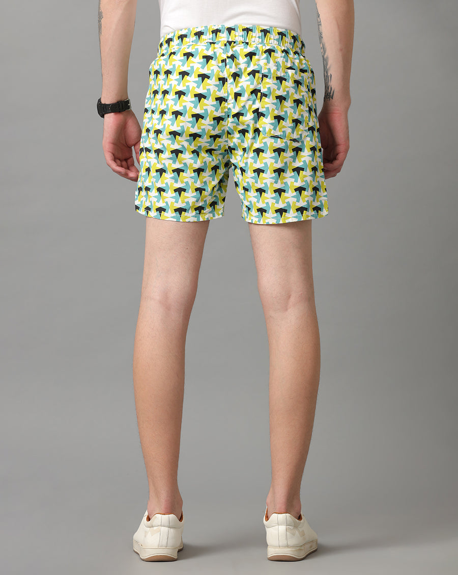Black Aop Regular Fit Short
