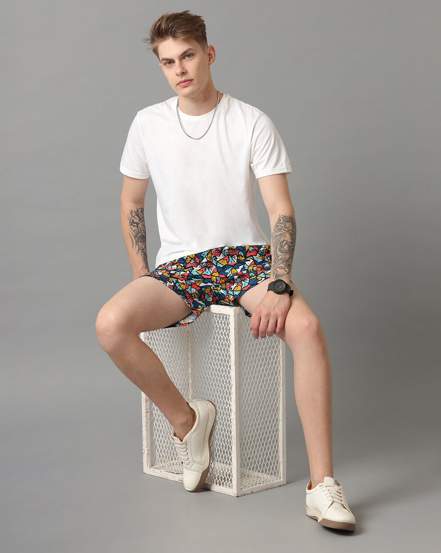 Off White Aop Regular Fit Short