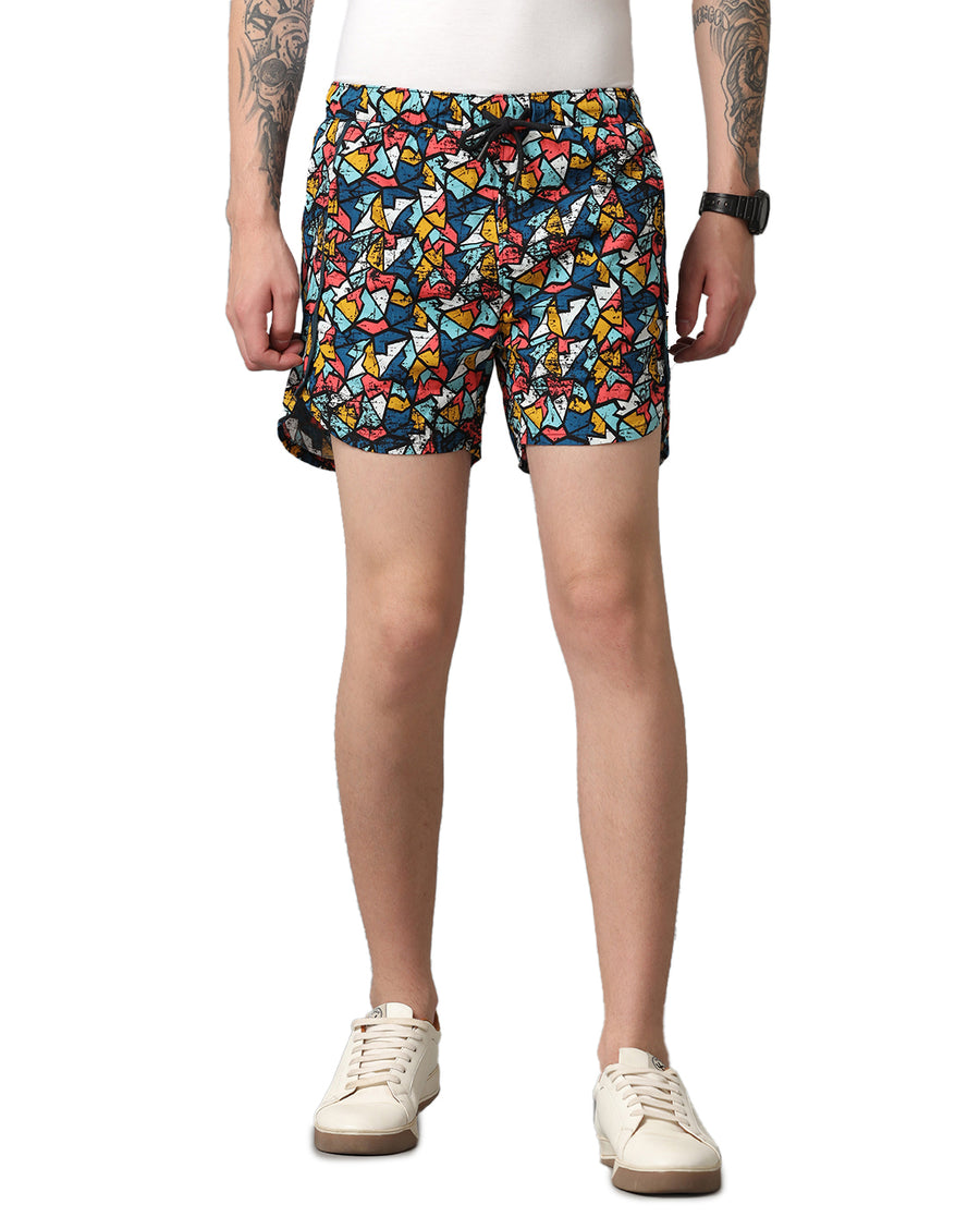 Off White Aop Regular Fit Short