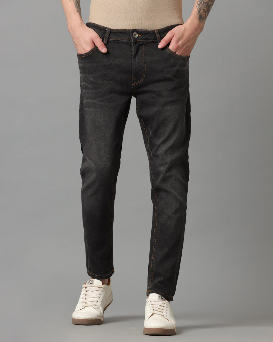 DARK GREY SKINNY FIT JEANS