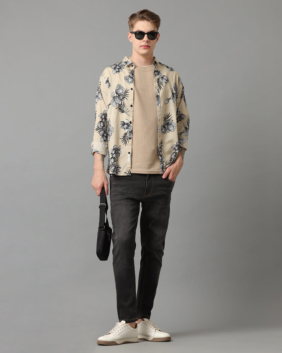 Off White AOP Slim Fit Shirt