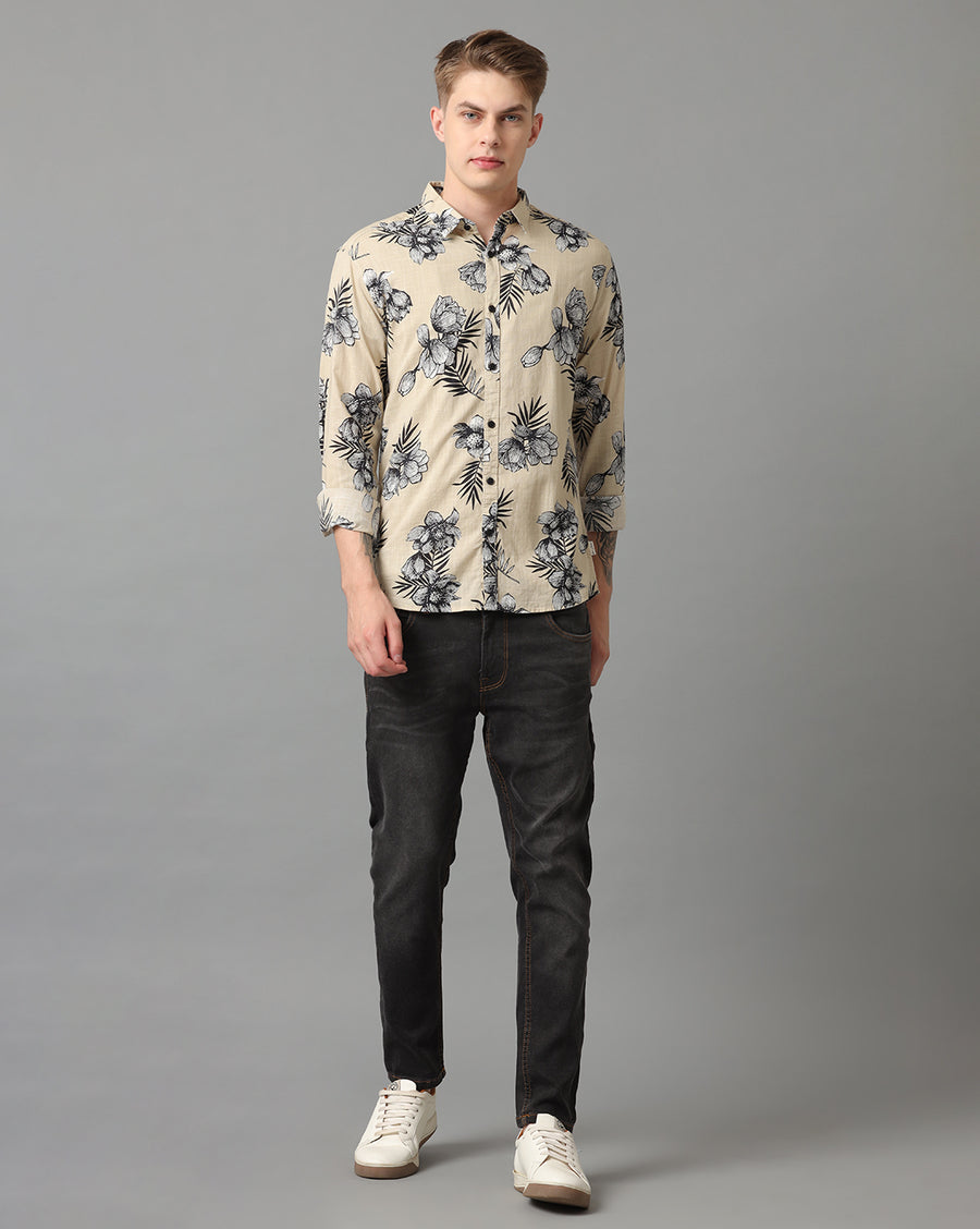 Off White AOP Slim Fit Shirt