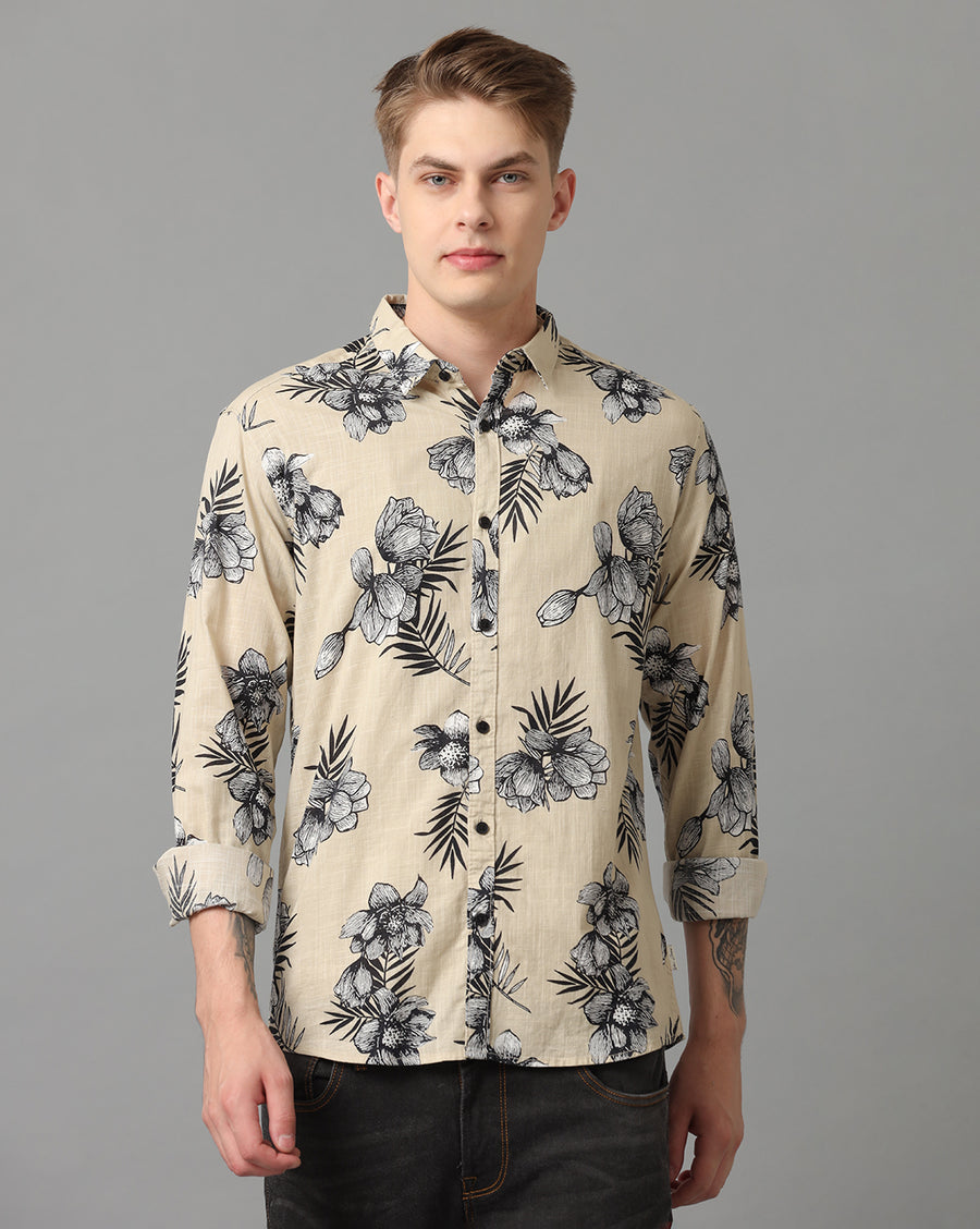 Off White AOP Slim Fit Shirt