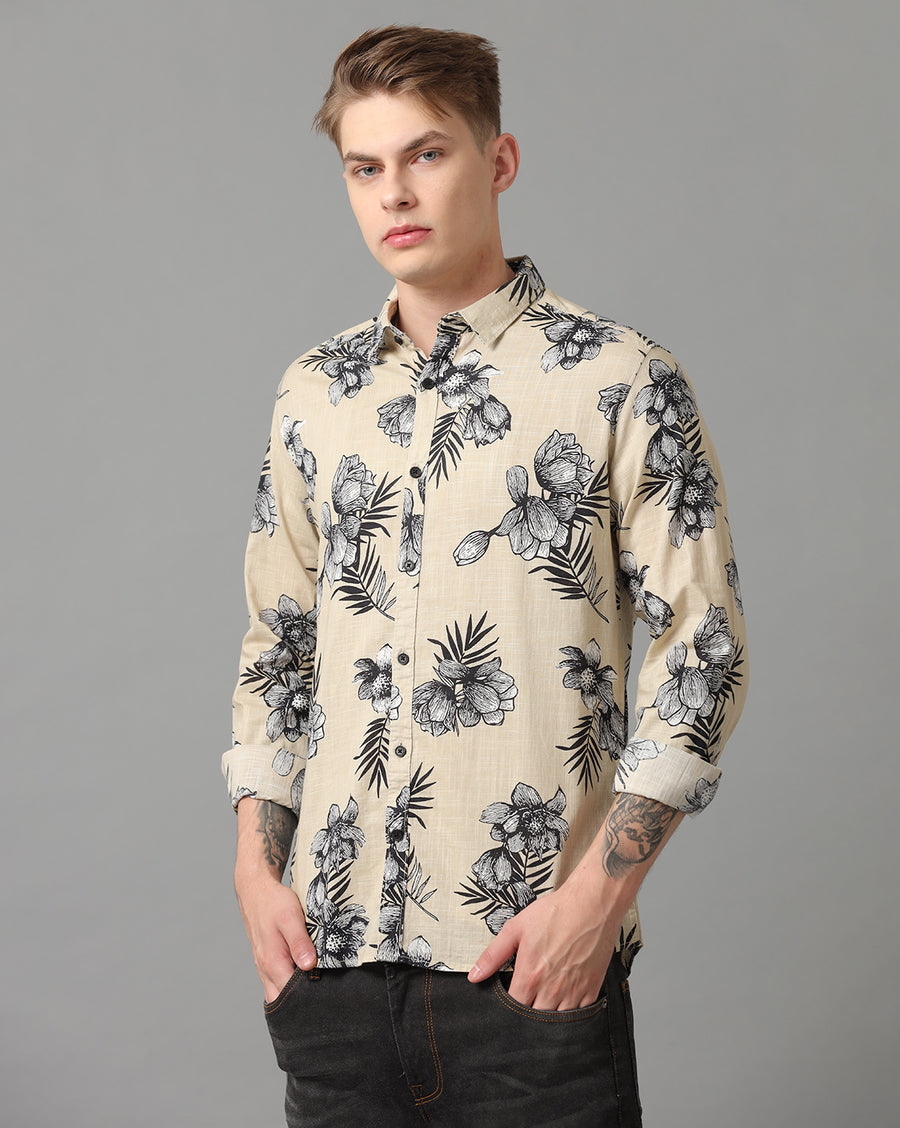Off White AOP Slim Fit Shirt