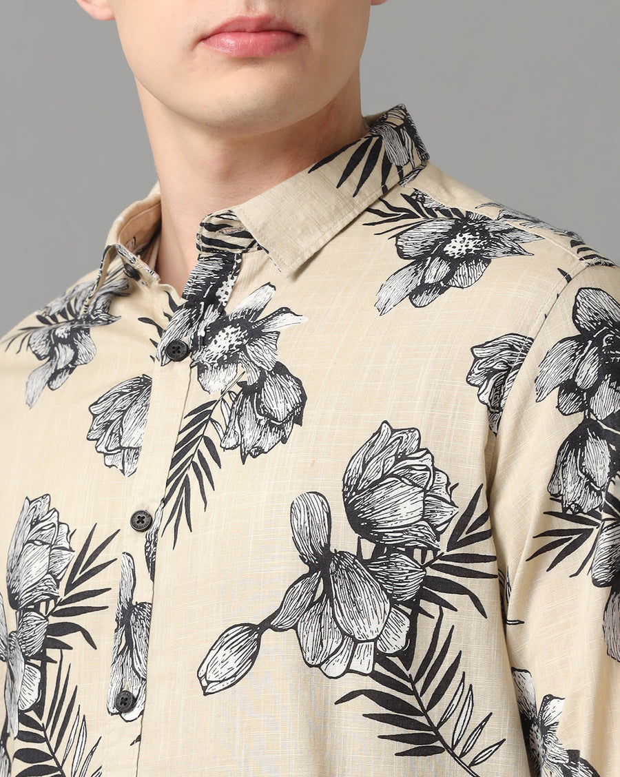 Off White AOP Slim Fit Shirt