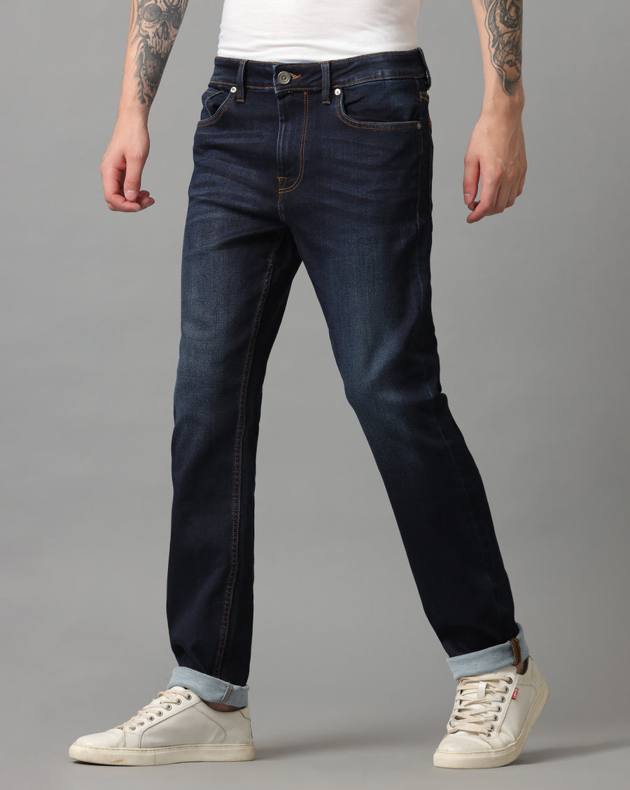 Indigo Track Cropped Skinny Jeans