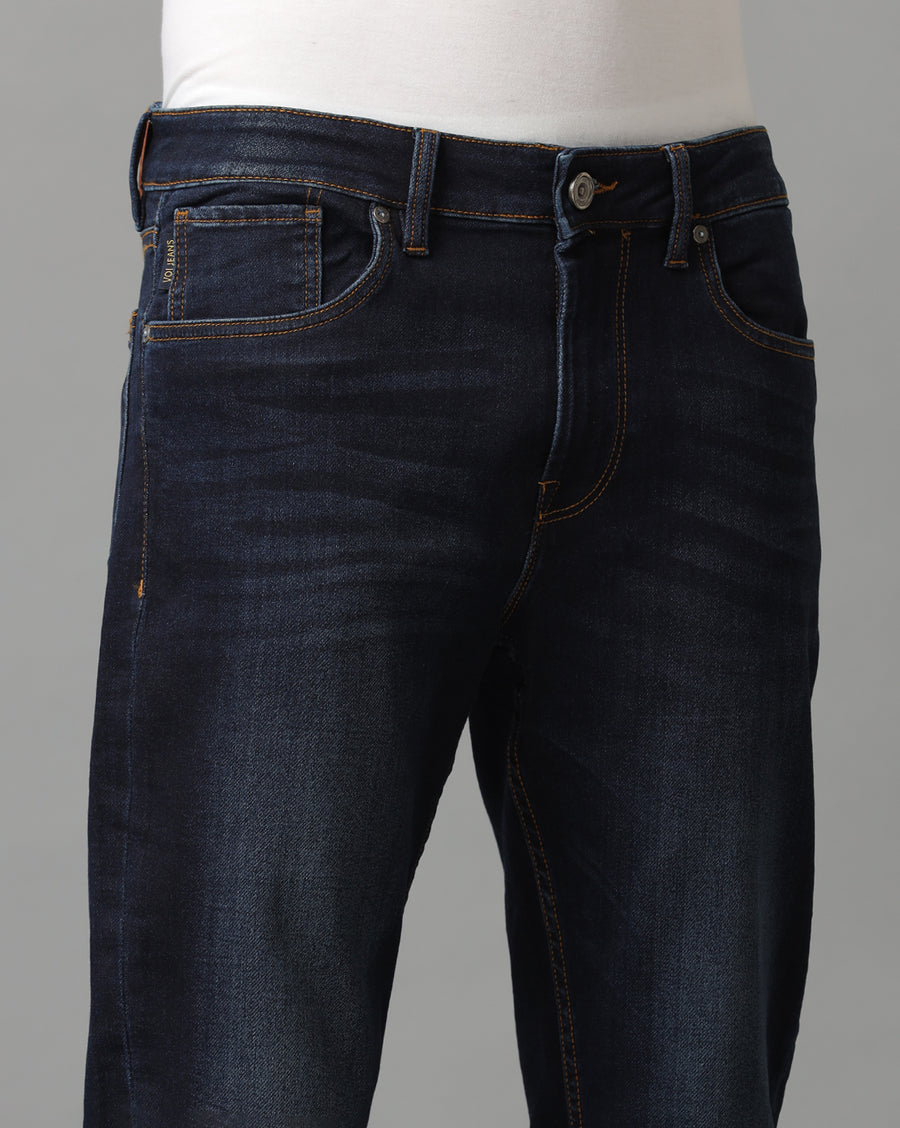 Indigo Track Cropped Skinny Jeans