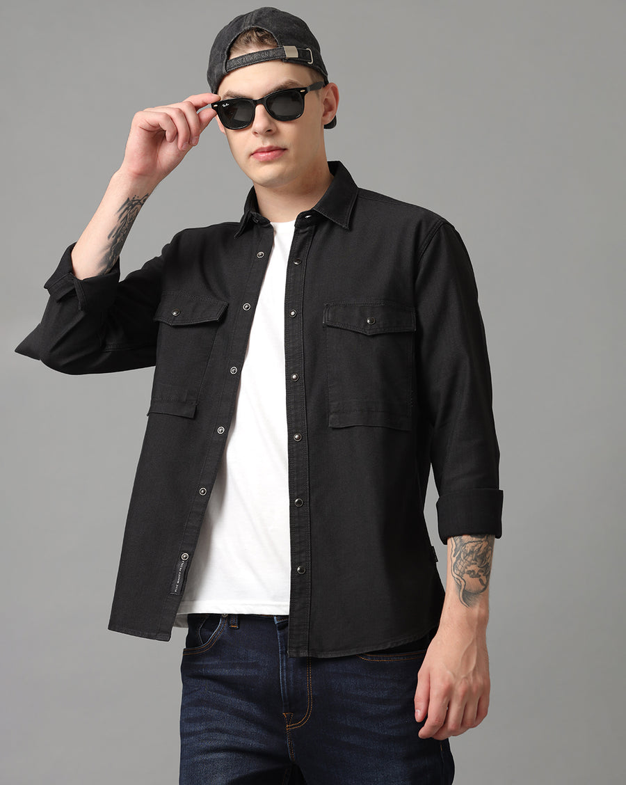 Black Regular Fit Shirt