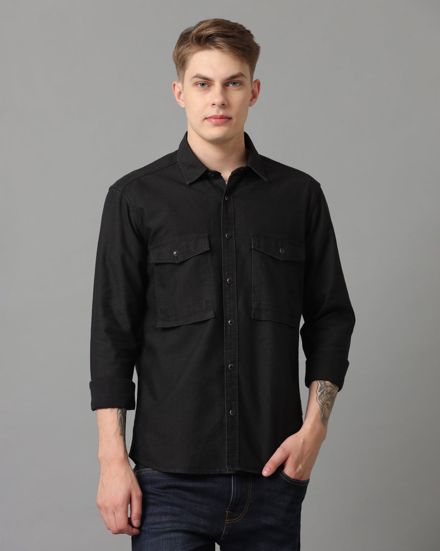 Black Regular Fit Shirt