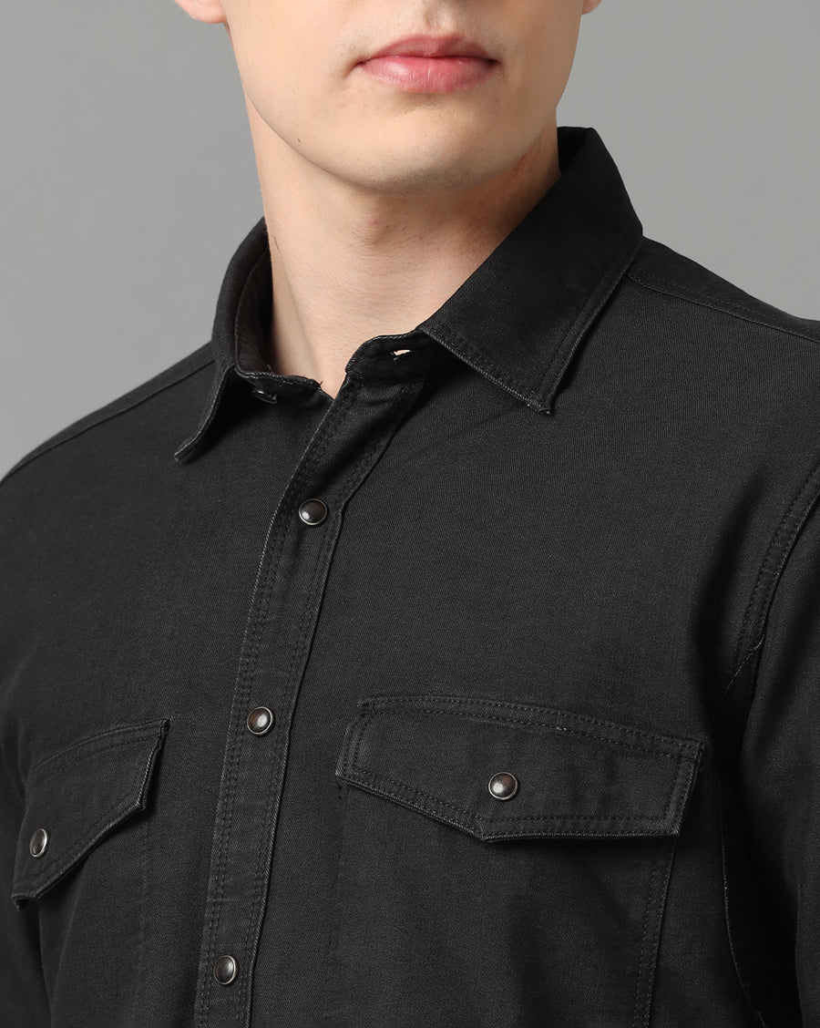 Black Regular Fit Shirt