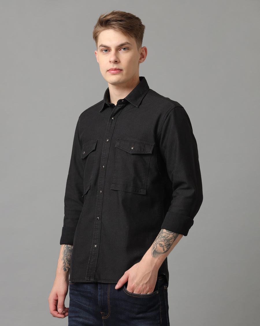 Black Regular Fit Shirt