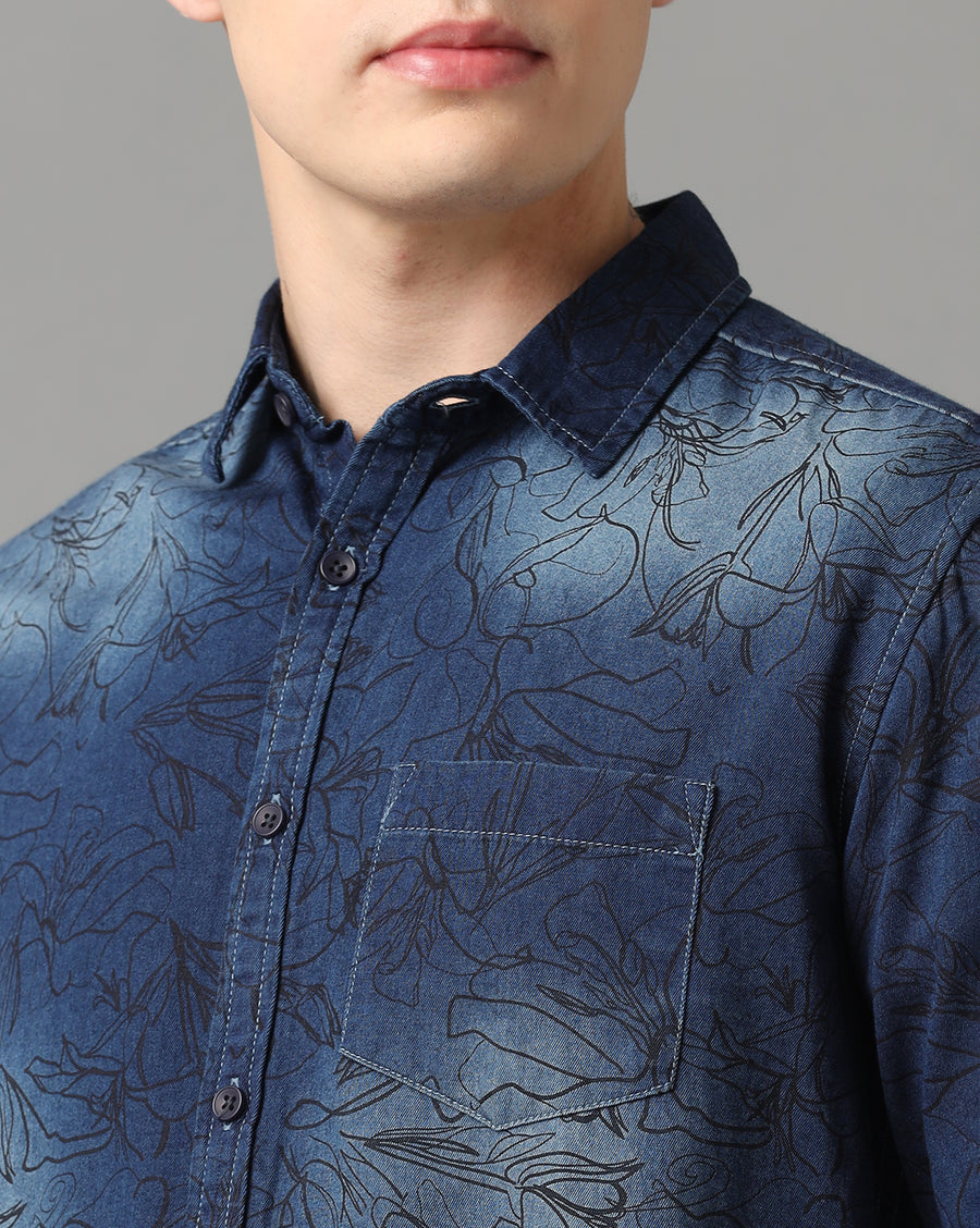 INDIGO SLIM FIT SHIRT