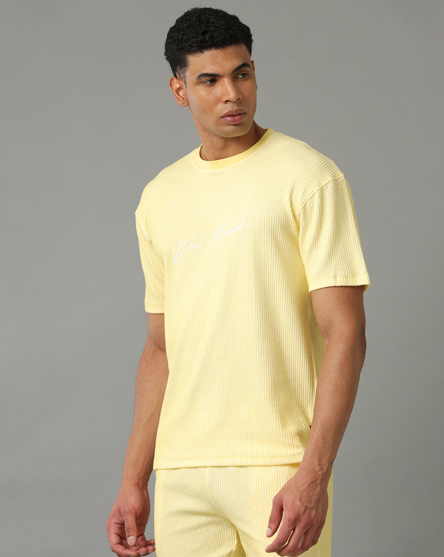 WHITE SUNSHINE REGULAR FIT T-SHIRT