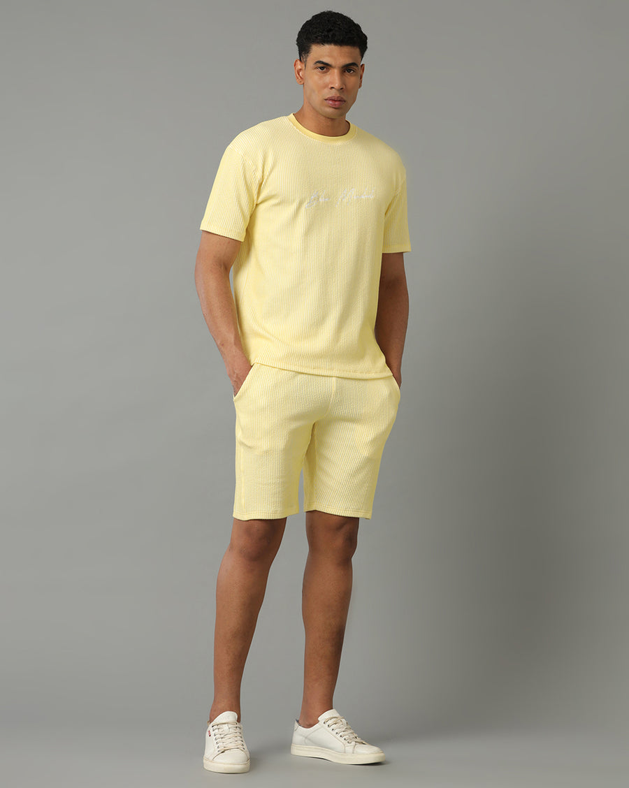 WHITE SUNSHINE REGULAR FIT T-SHIRT