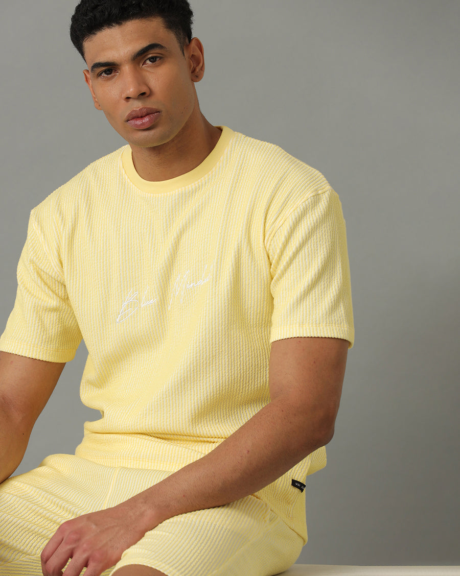 WHITE SUNSHINE REGULAR FIT T-SHIRT