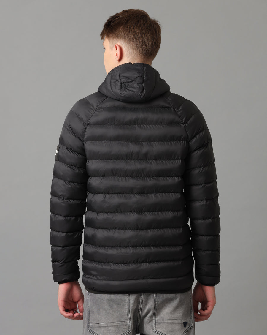 Black Regular Fit Jacket