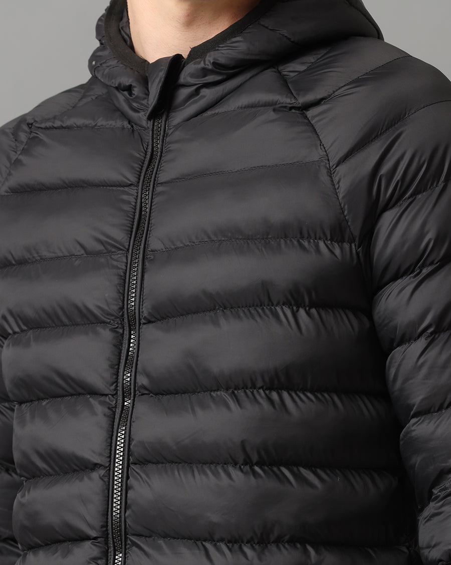 Black Regular Fit Jacket