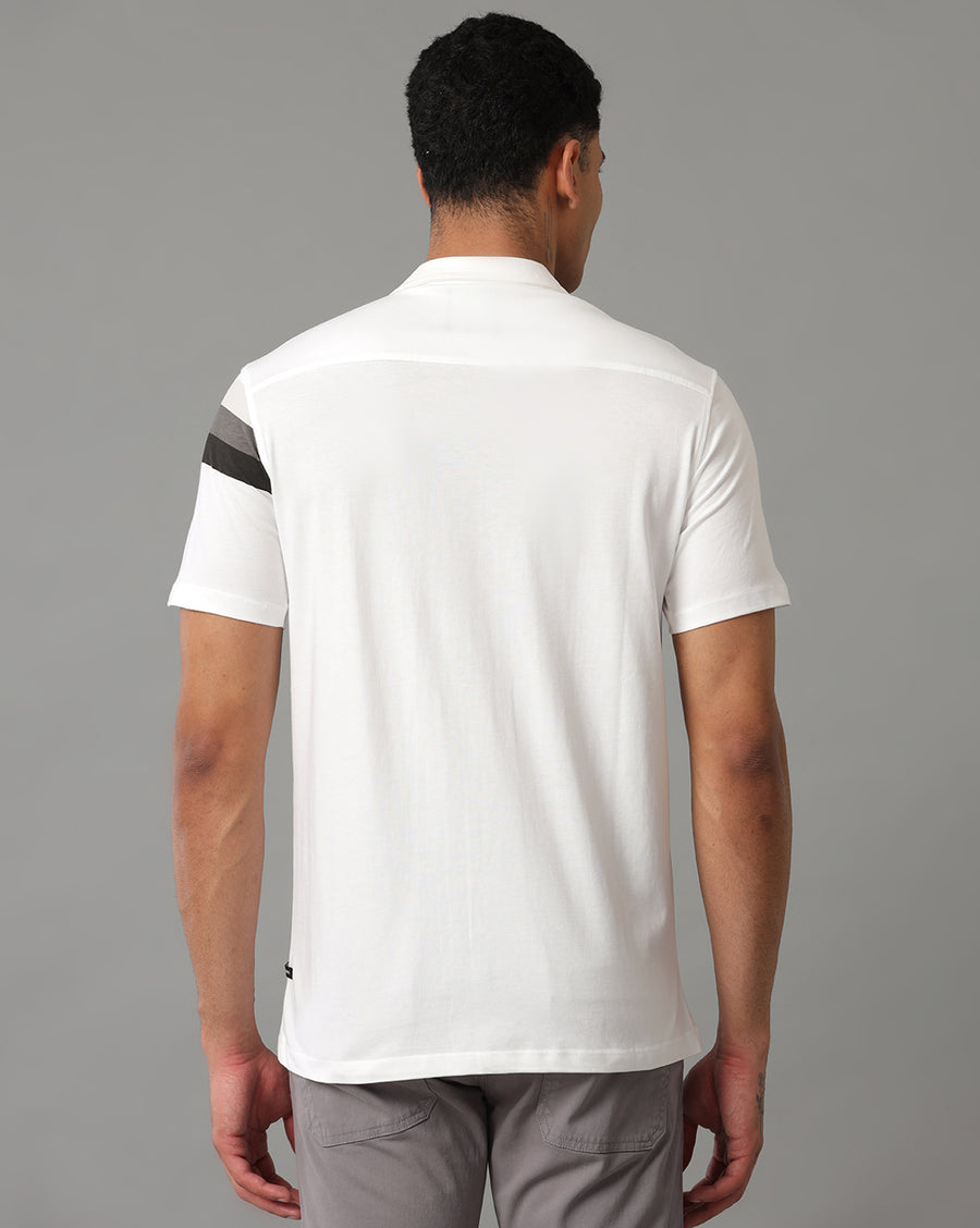White Regular Fit Knit Shirt