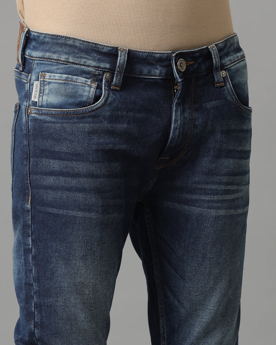 Indigo Track Cropped Skinny Jeans