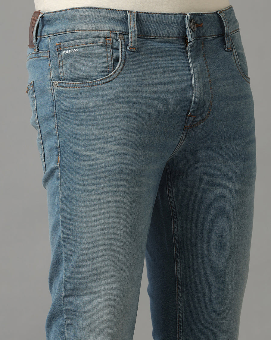 Petrol Green Track Skinny Jeans