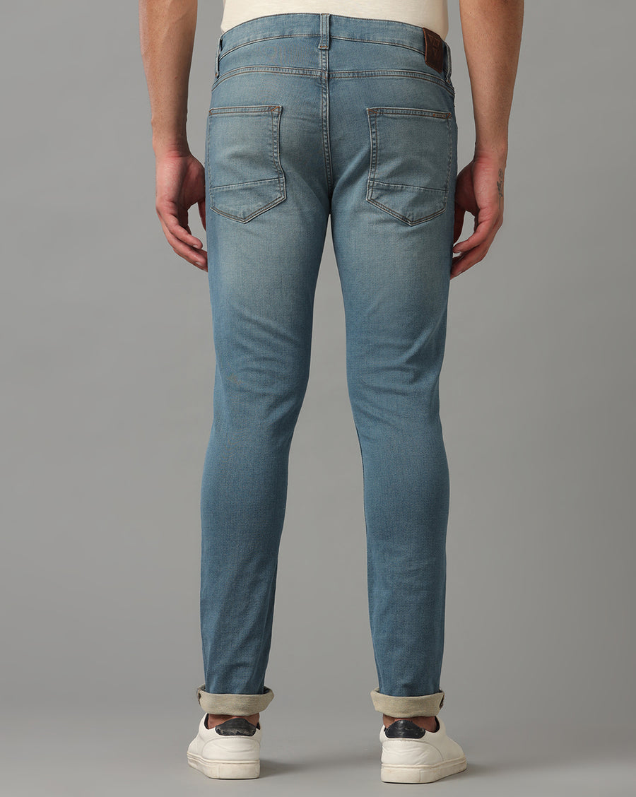 Petrol Green Track Skinny Jeans