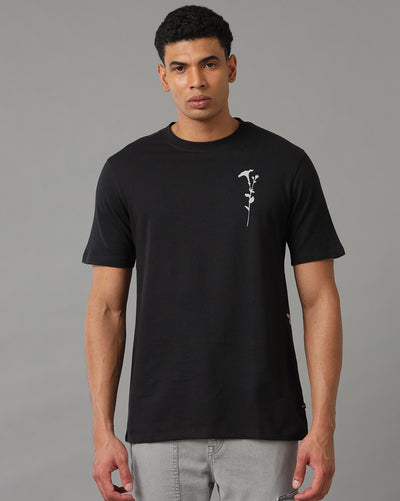 Jet Black Boxy Fit T-Shirt